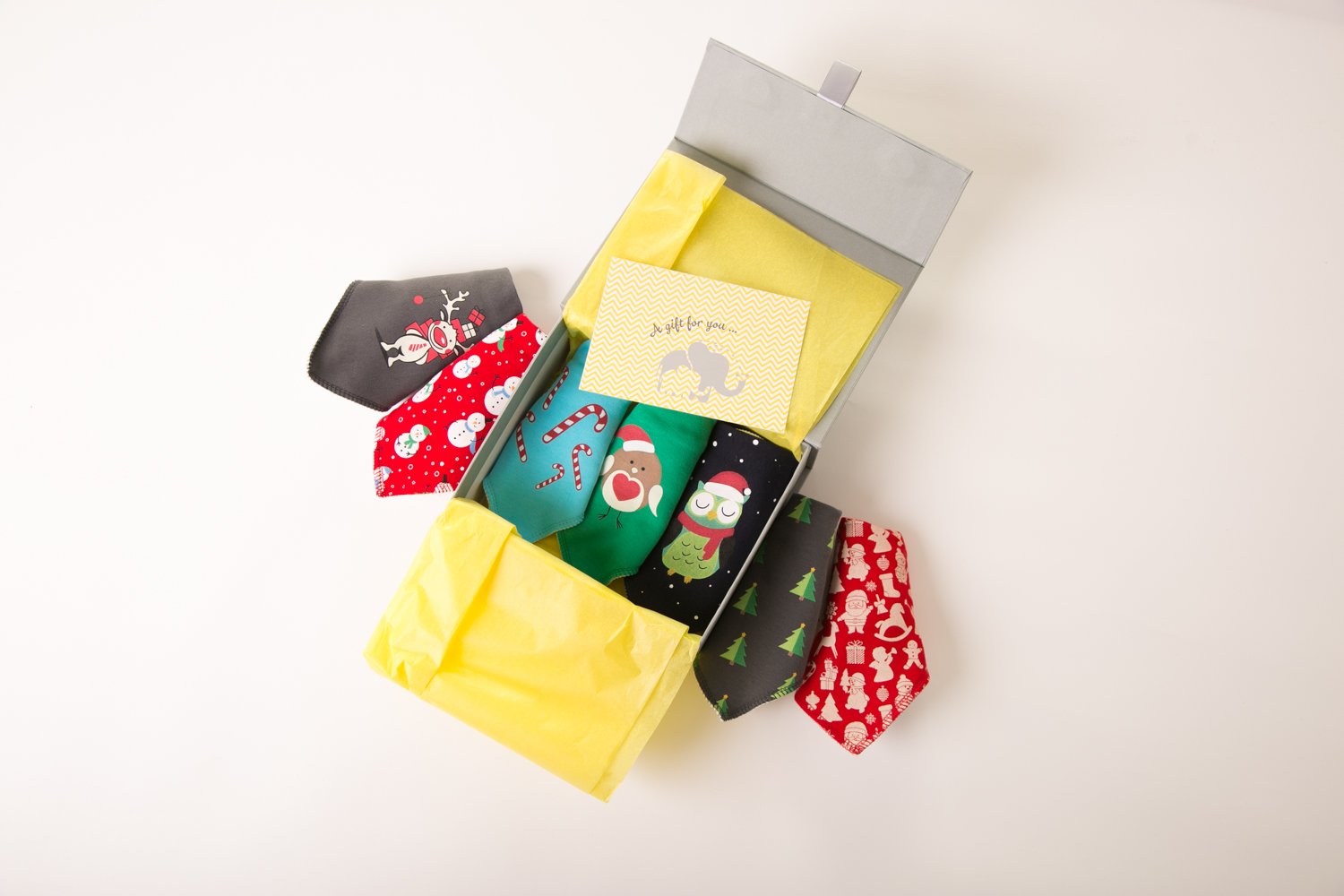 A week of Christmas bibs luxury gift box