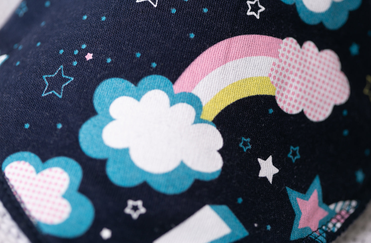 Flash with pink organic cotton DribbleBoo bandana bib