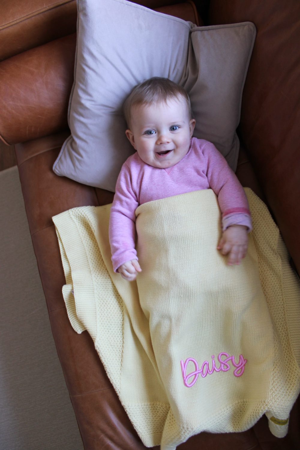 3D Puff Personalised Organic Cotton BlankieBoo baby blanket