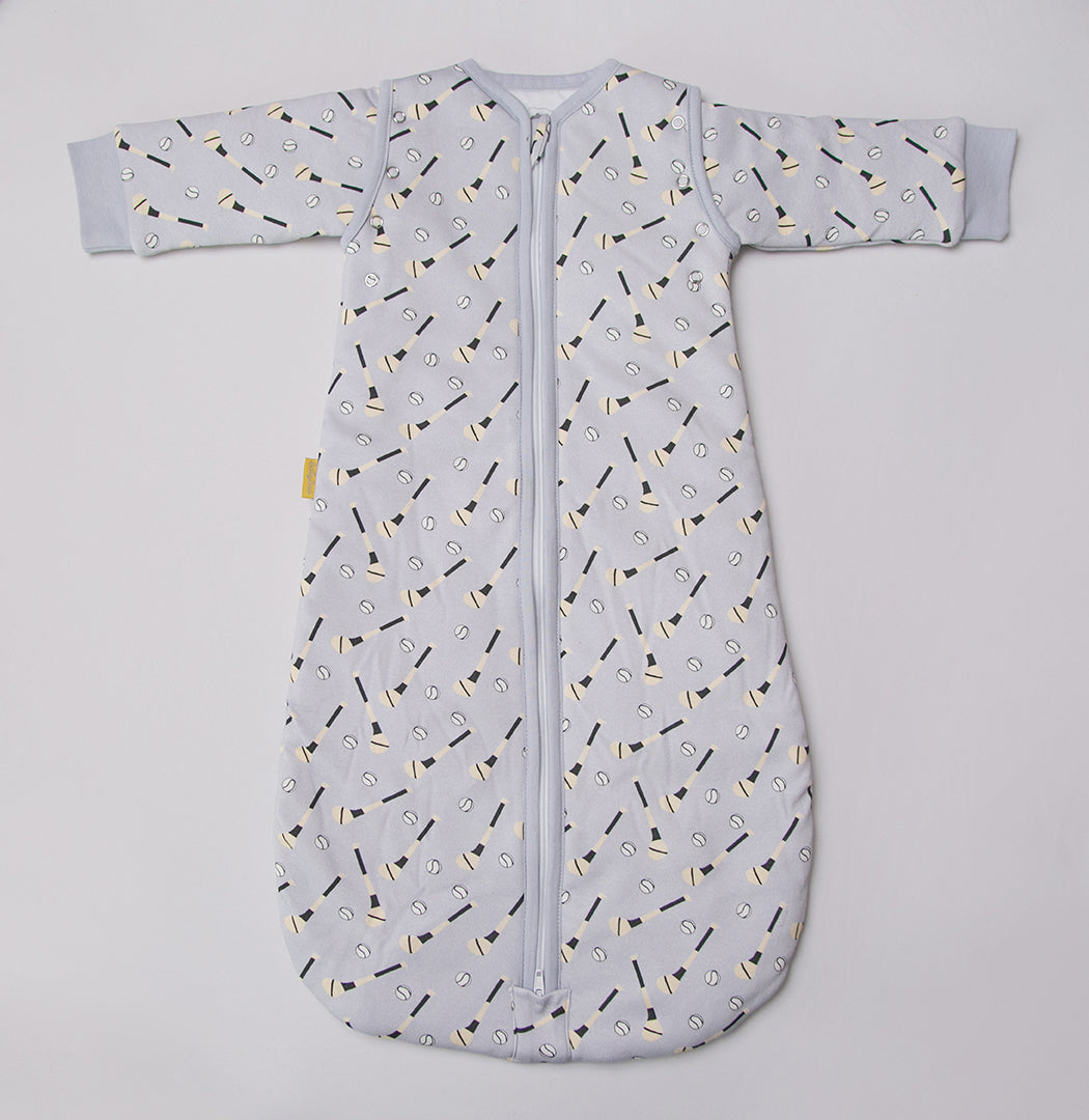 Grey GAA fan organic cotton SnuggleBoo sleeping bag (1 tog)
