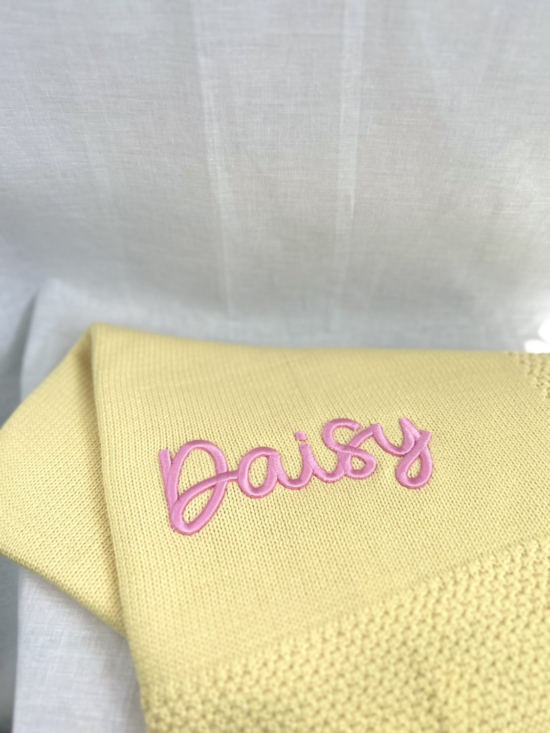 3D Puff Personalised Organic Cotton BlankieBoo baby blanket
