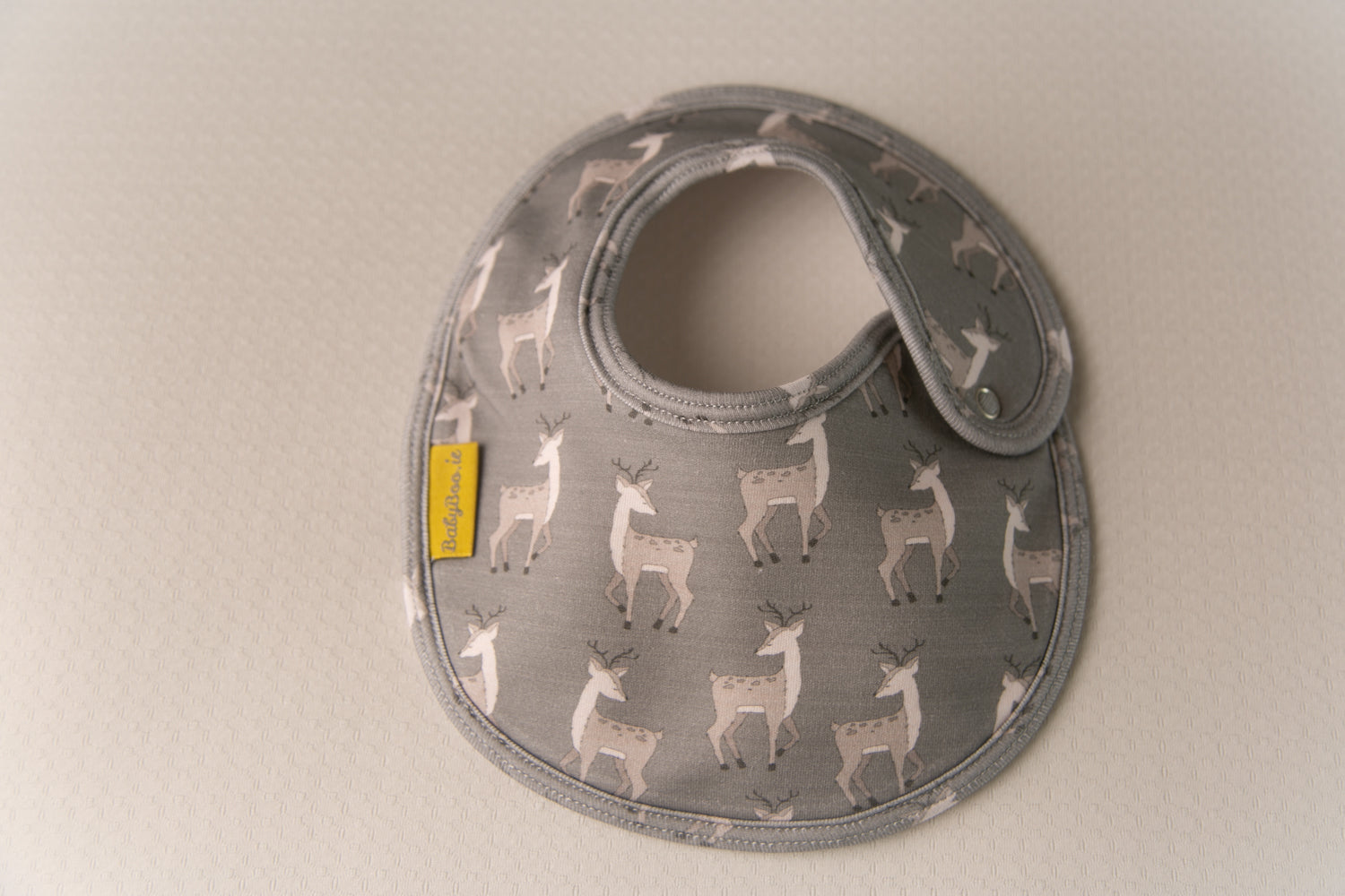 Grey Deers organic cotton LittleBoo baby bib