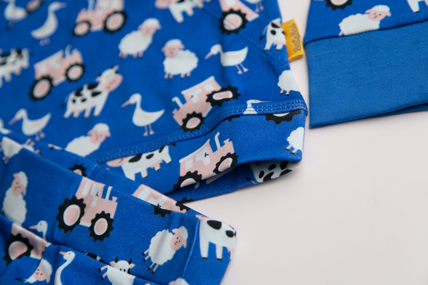 Blue Farmyard organic cotton loungewear set