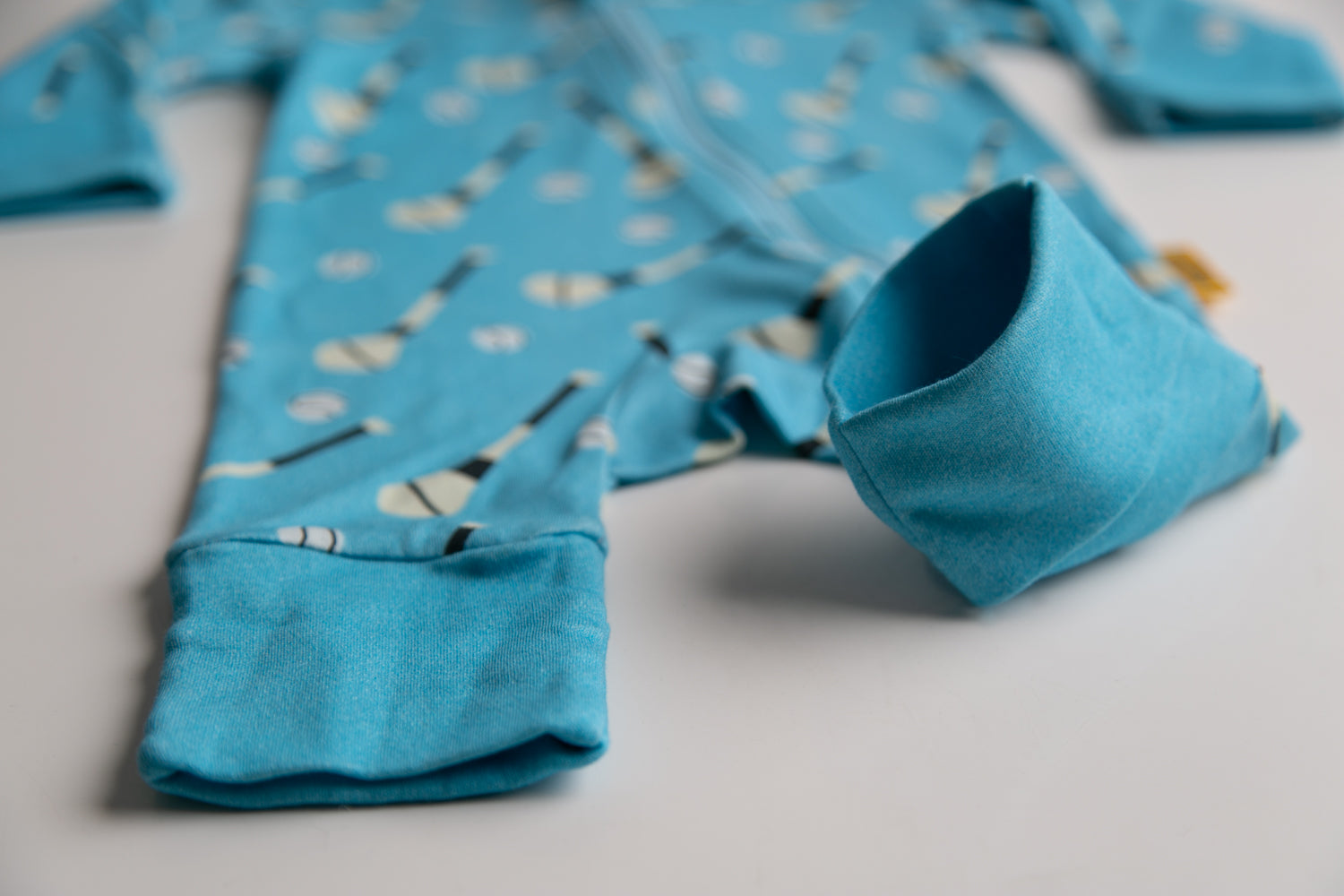 Blue GAA organic cotton ZippyBoo suit