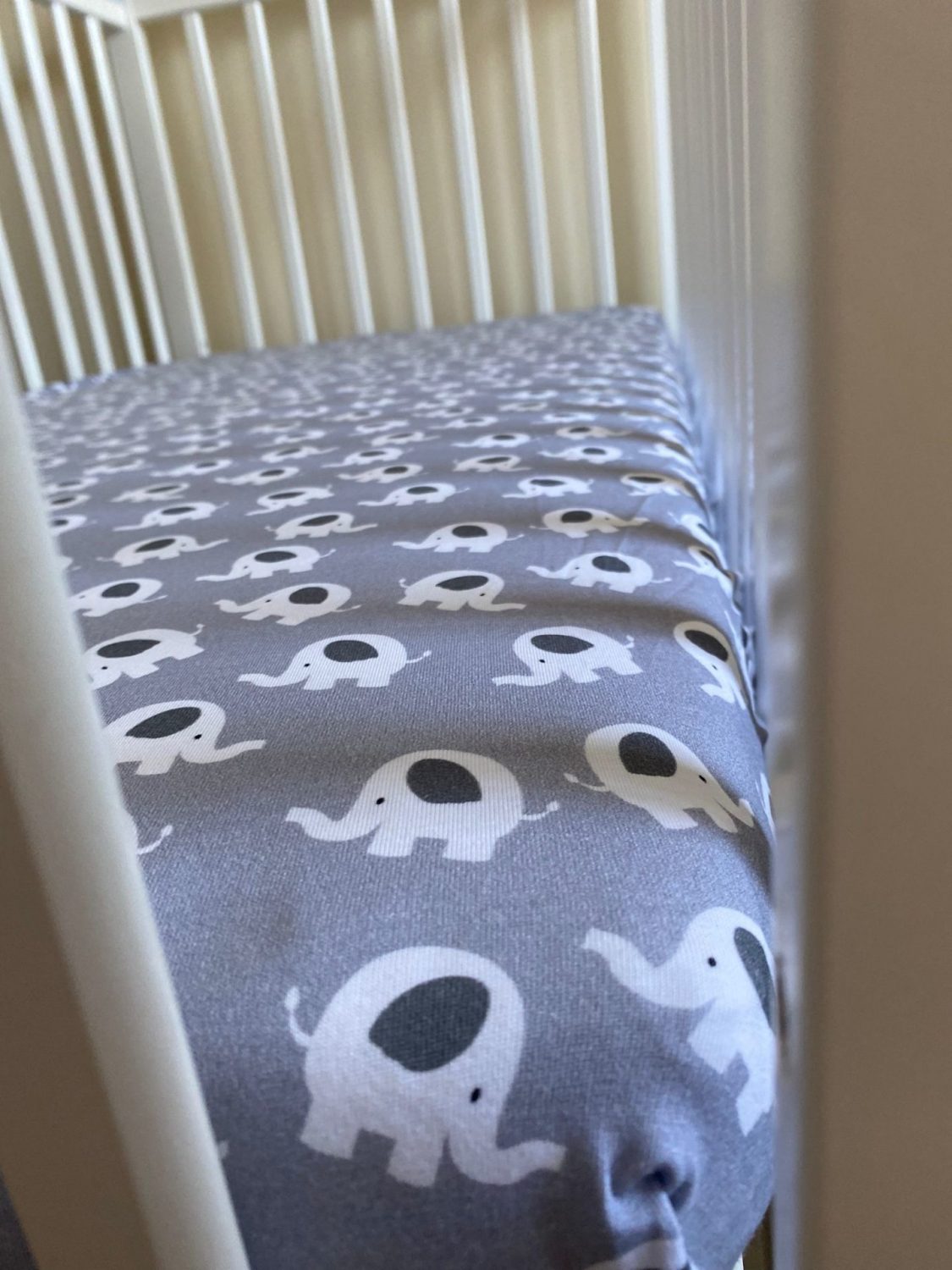 Ellie Elephant organic cotton BeddyBoo fitted sheet