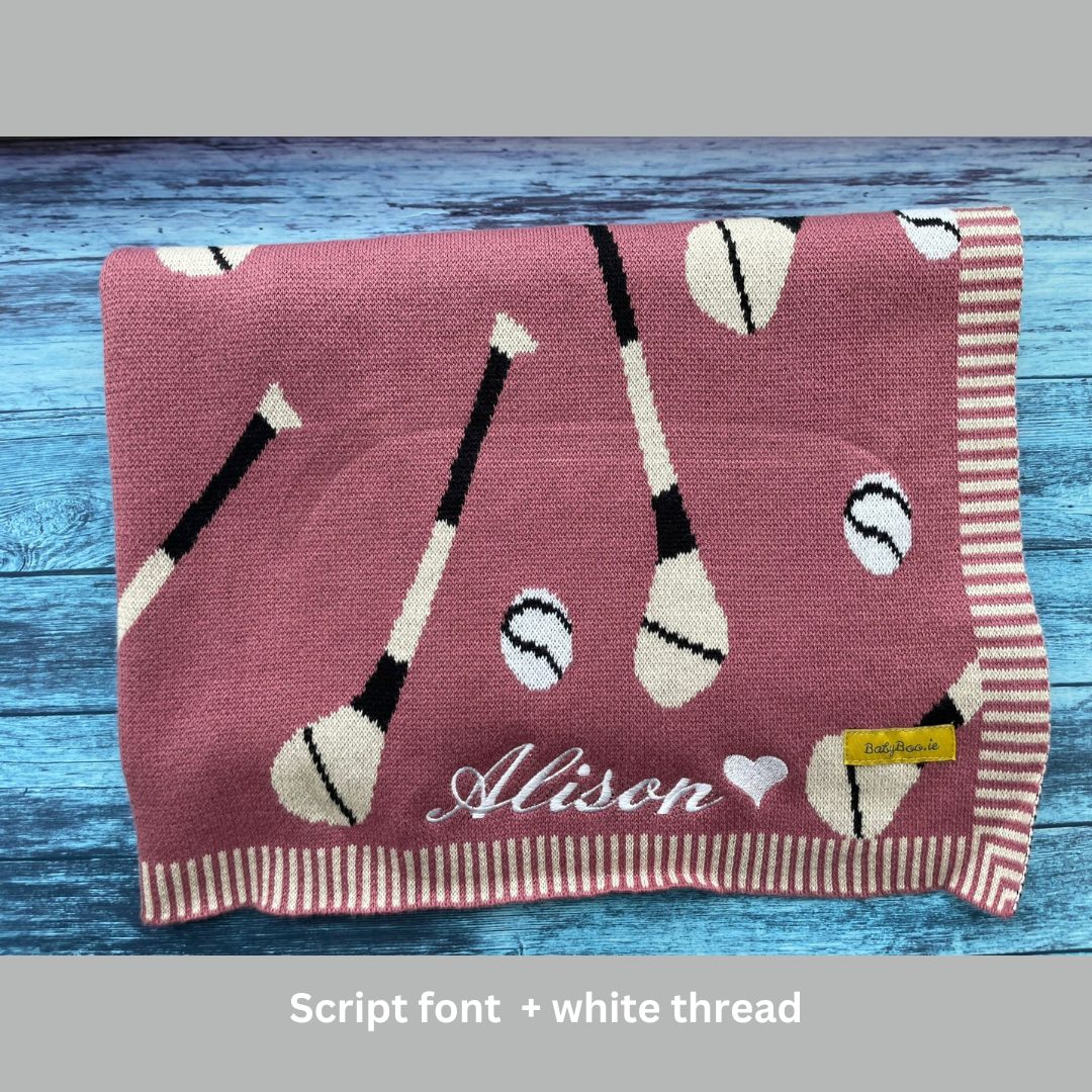 Pink organic cotton GAA mad BlankieBoo