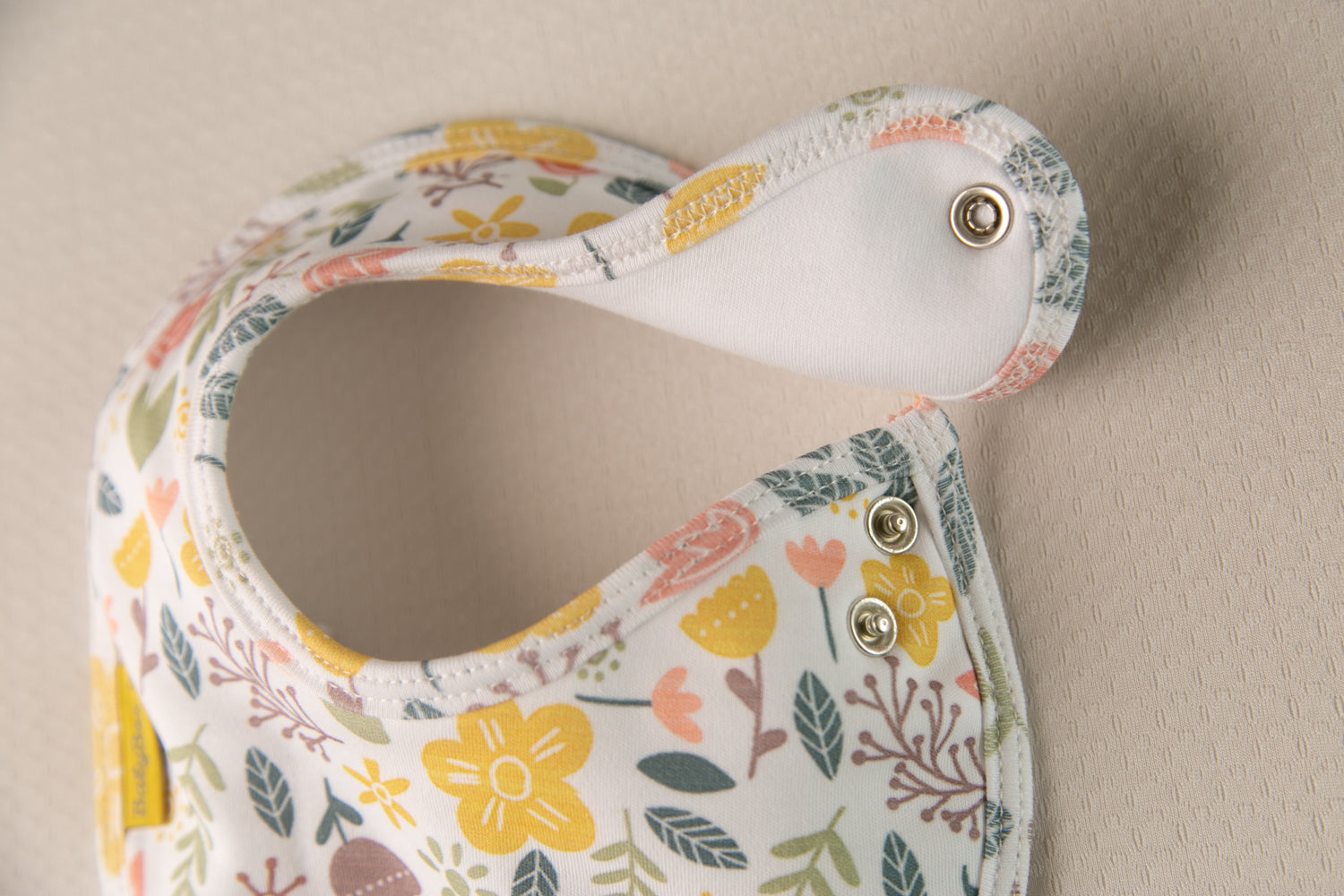 Retro Floral organic cotton LittleBoo baby bib