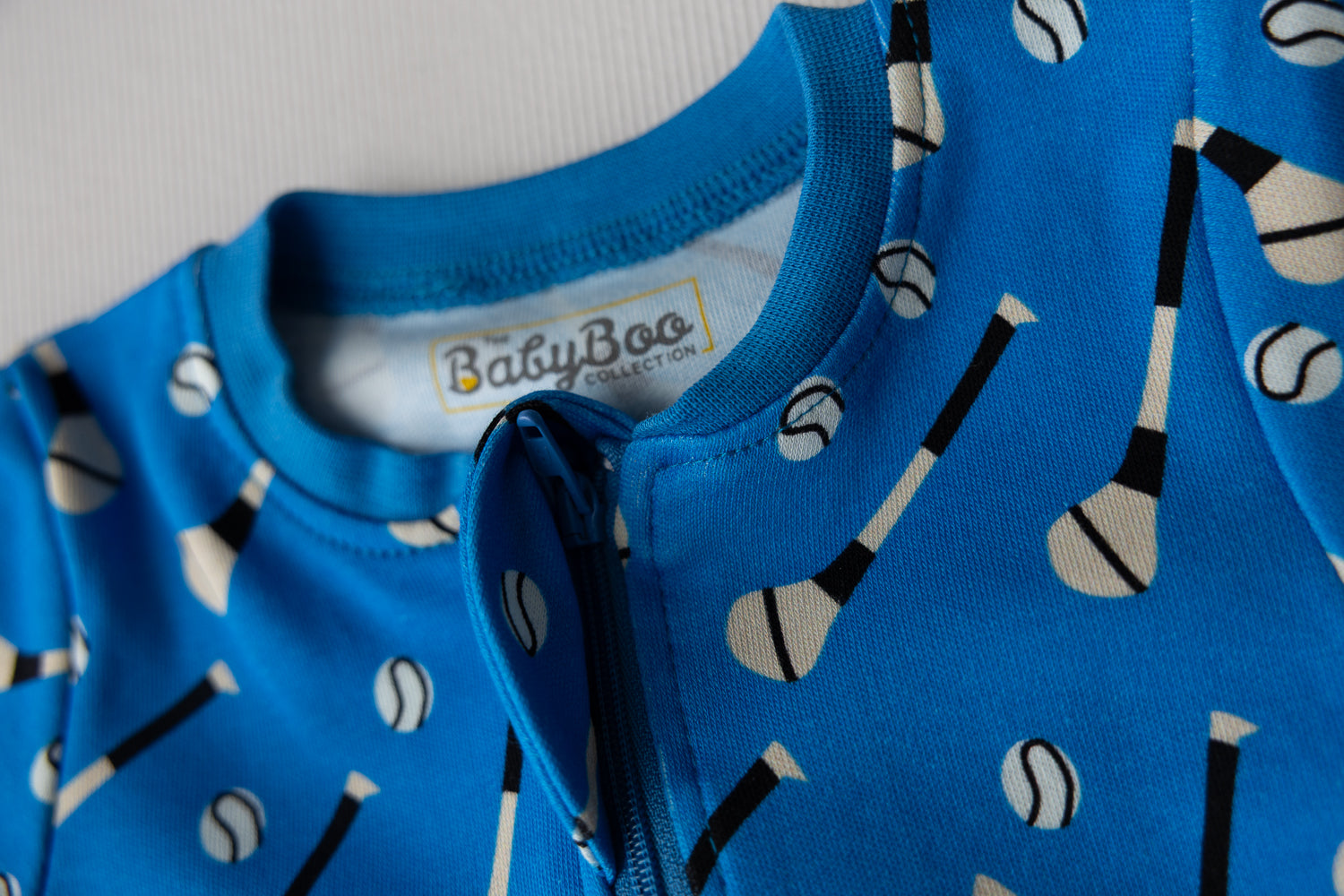 Blue GAA organic cotton ShortieBoo suit