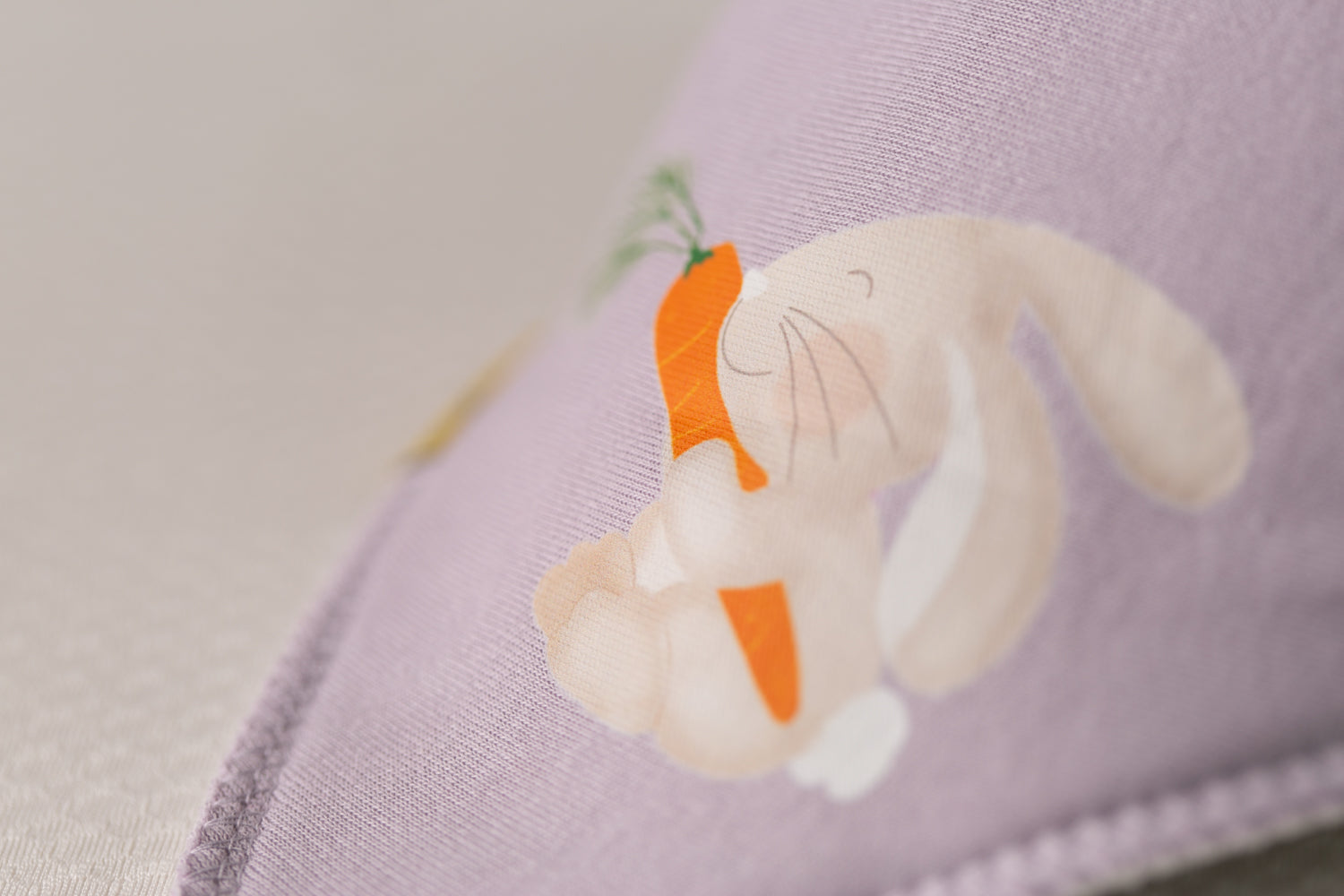 Bunny Love organic cotton DribbleBoo bandana bib