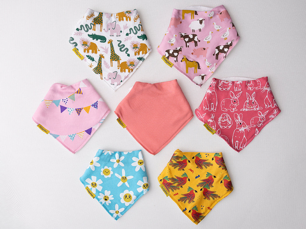 A week of bibs - for little girls