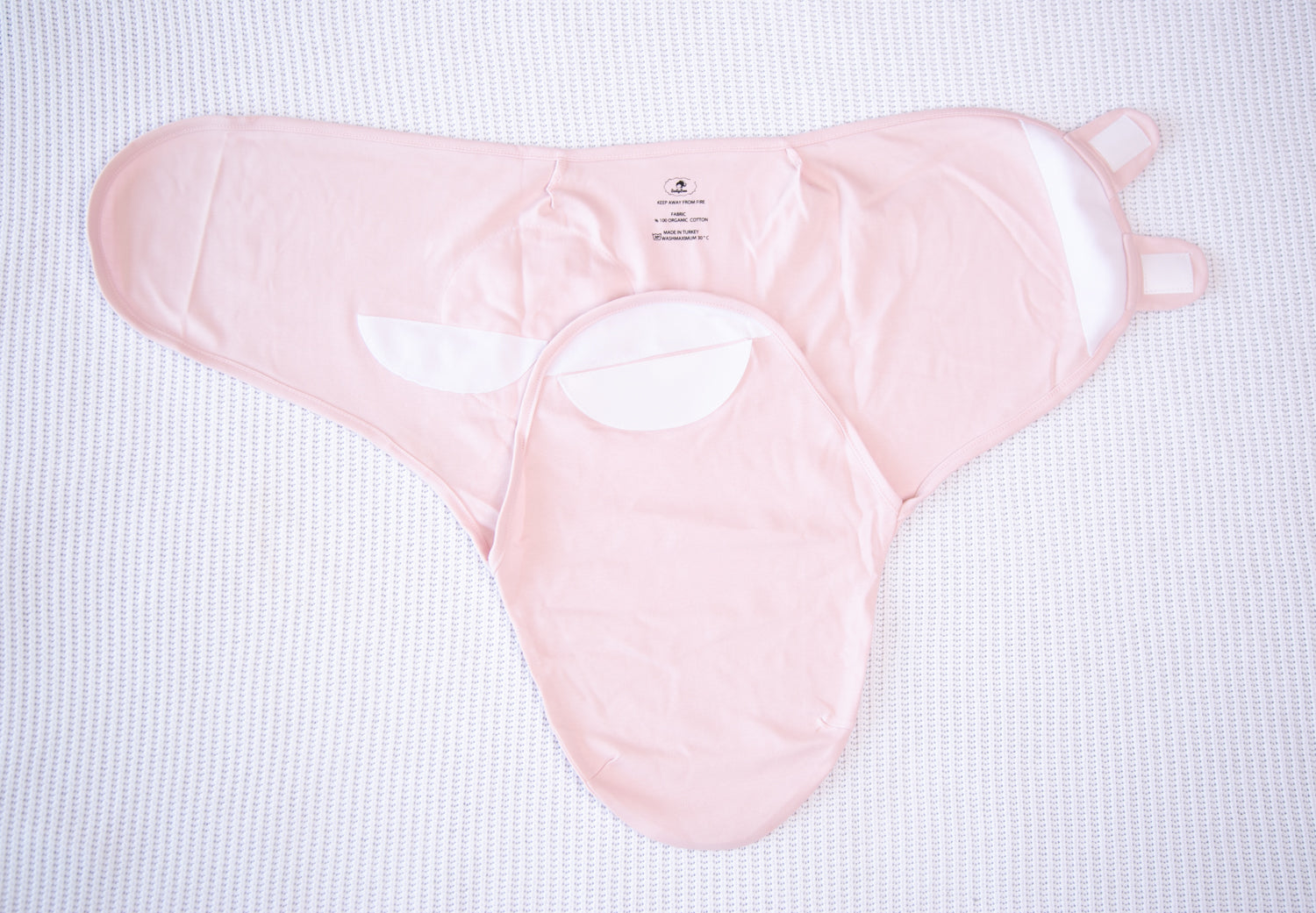 Baby pink organic cotton SwaddleBoo