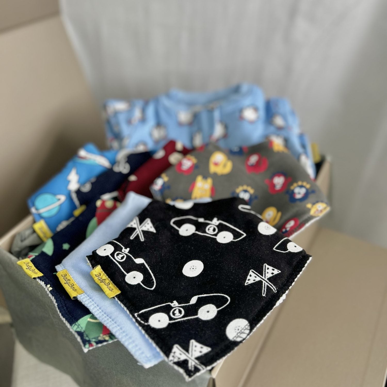 Luxury baby boy gift box (with ZippyBoo / a week of bibs)
