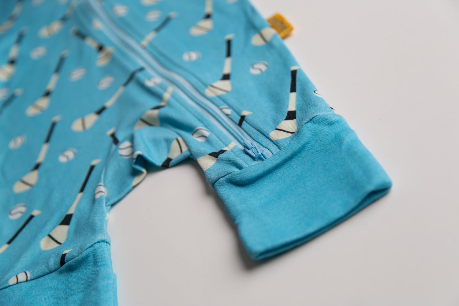 Blue GAA organic cotton ZippyBoo suit