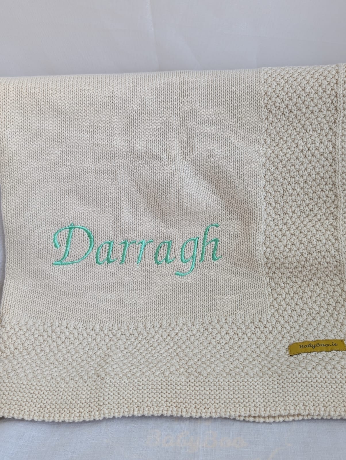 Sale - Organic cotton Beautiful Grey Blankieboo - Darragh