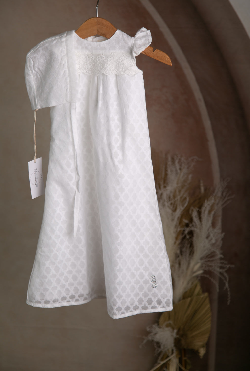 Imperfect - Brocade lattice style organic cotton dress (Éimear)