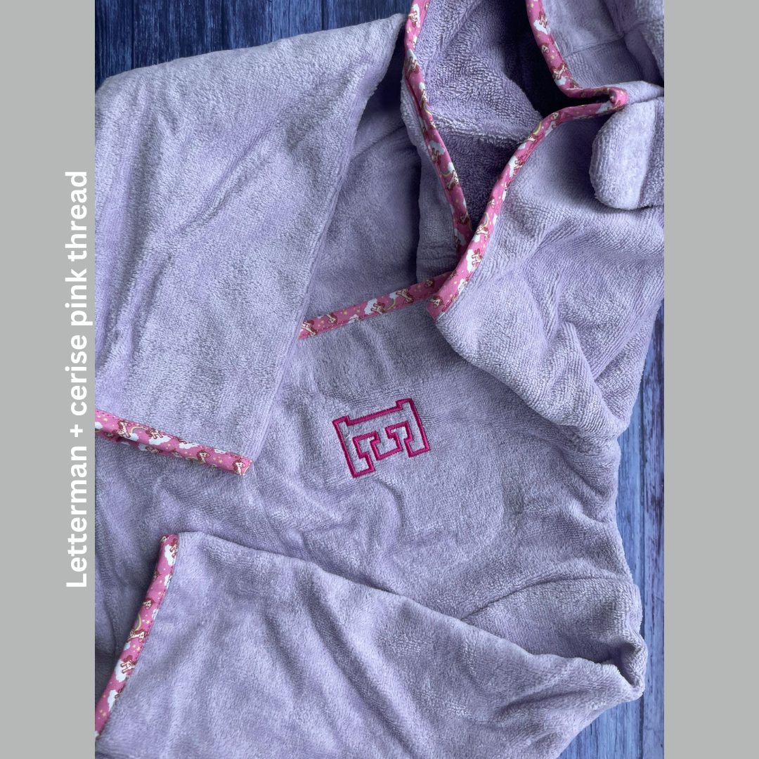 Lilac unicorns organic cotton CozyBoo robe