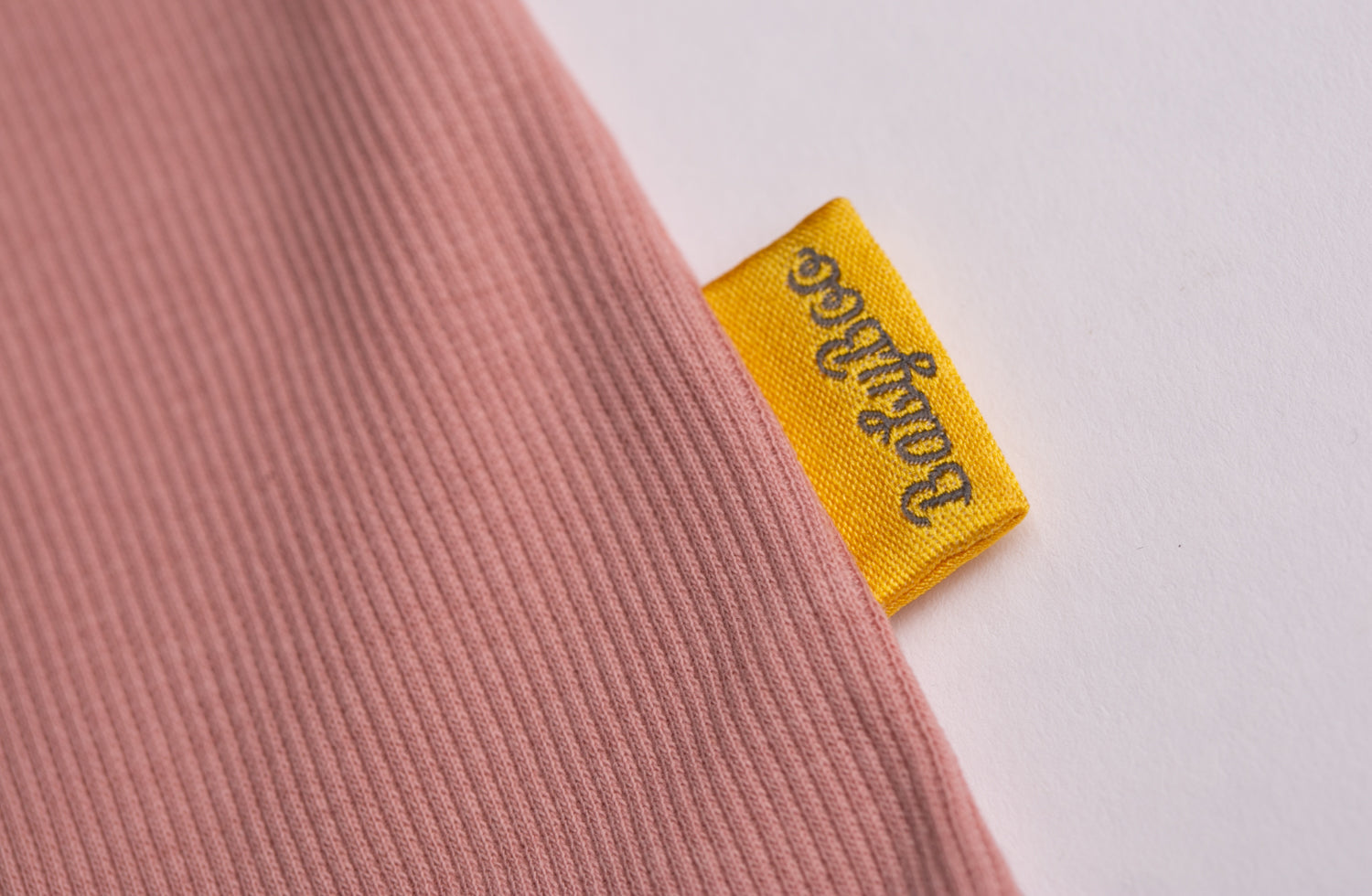 Rose ribbed organic cotton ZippyBoo suit