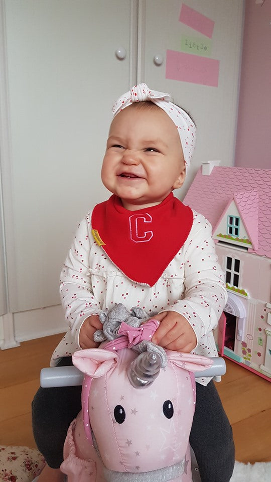 Letterman Organic Cotton DribbleBoo Bandana Bib