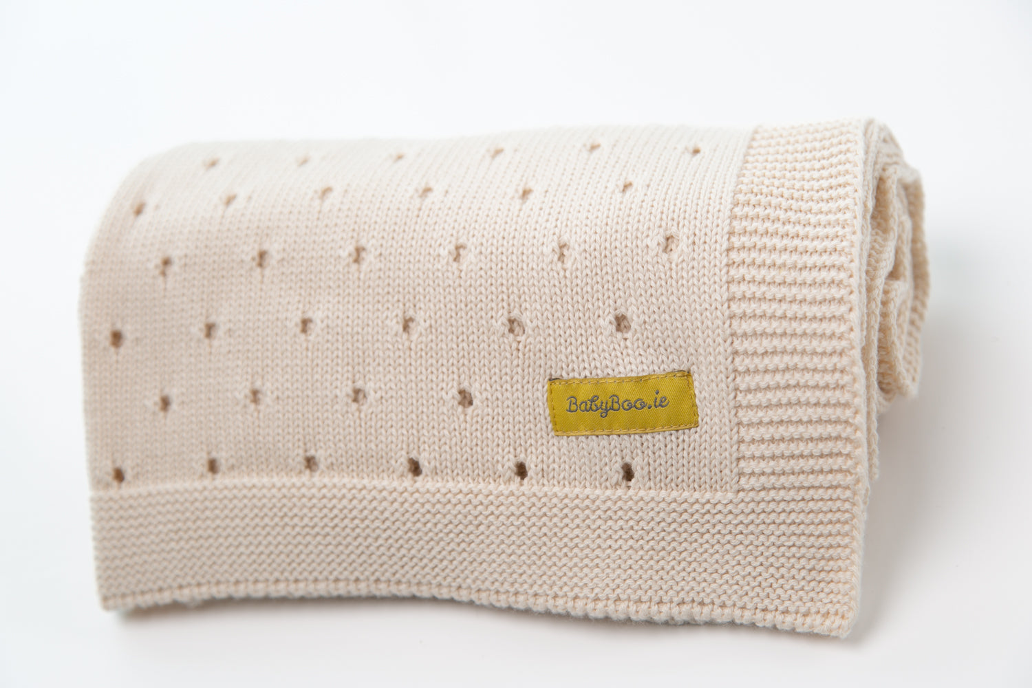 Organic cotton cream cellular BlankieBoo