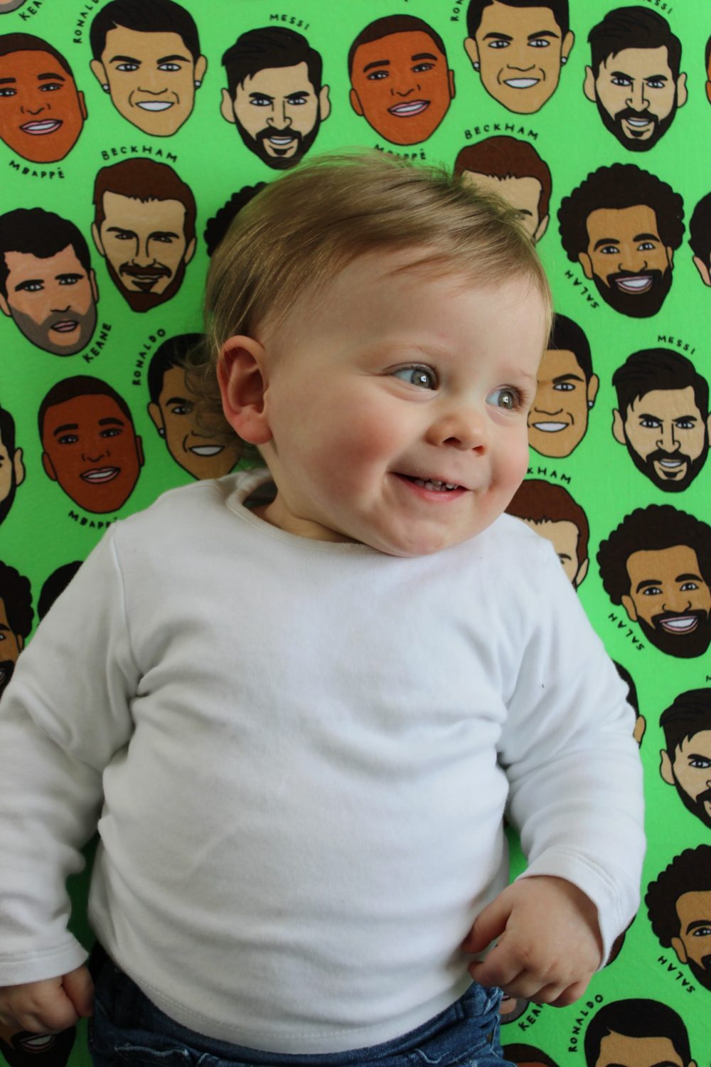Football Icons organic cotton BeddyBoo fitted sheet