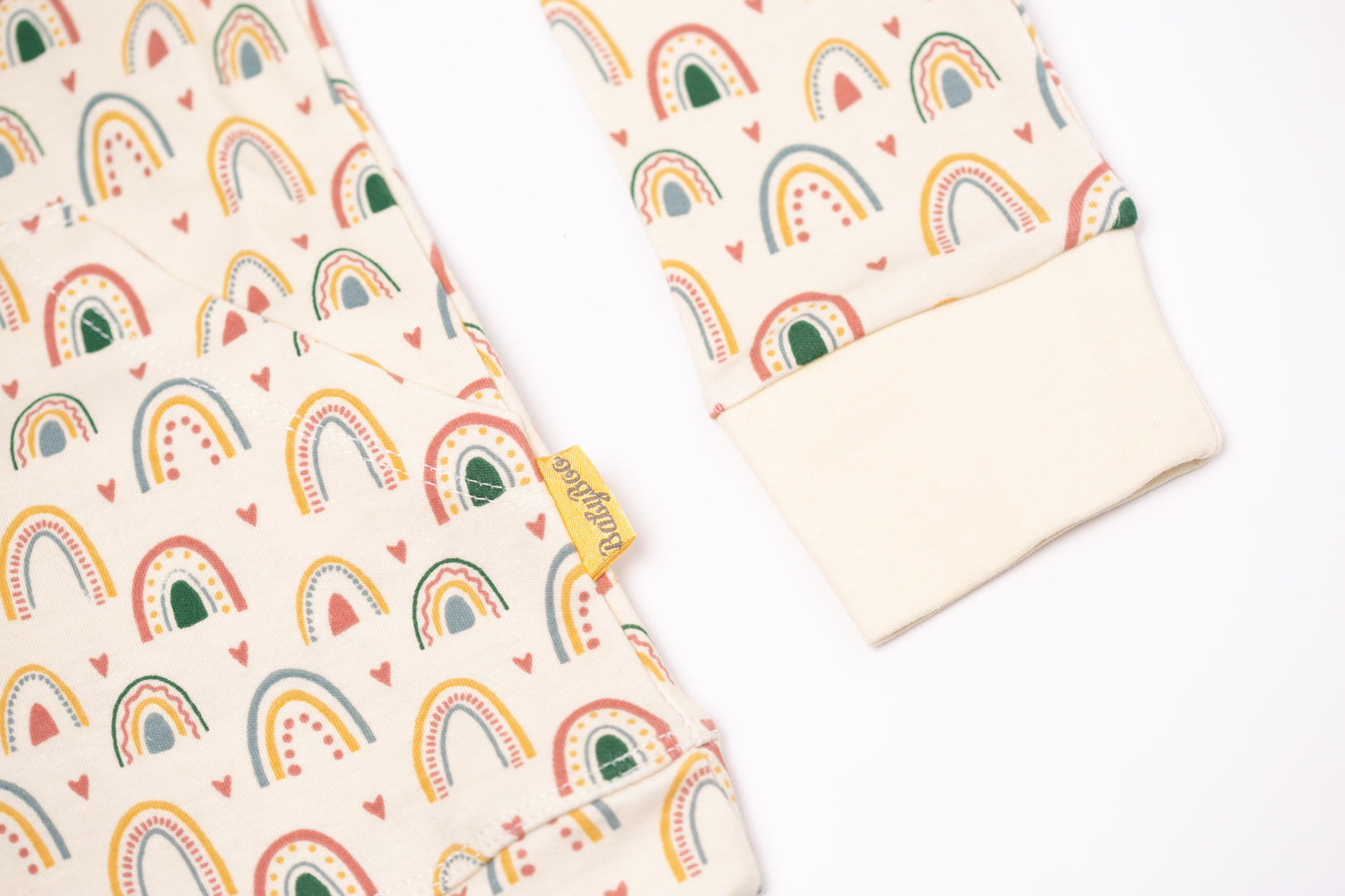 Boho Rainbows organic cotton loungewear set