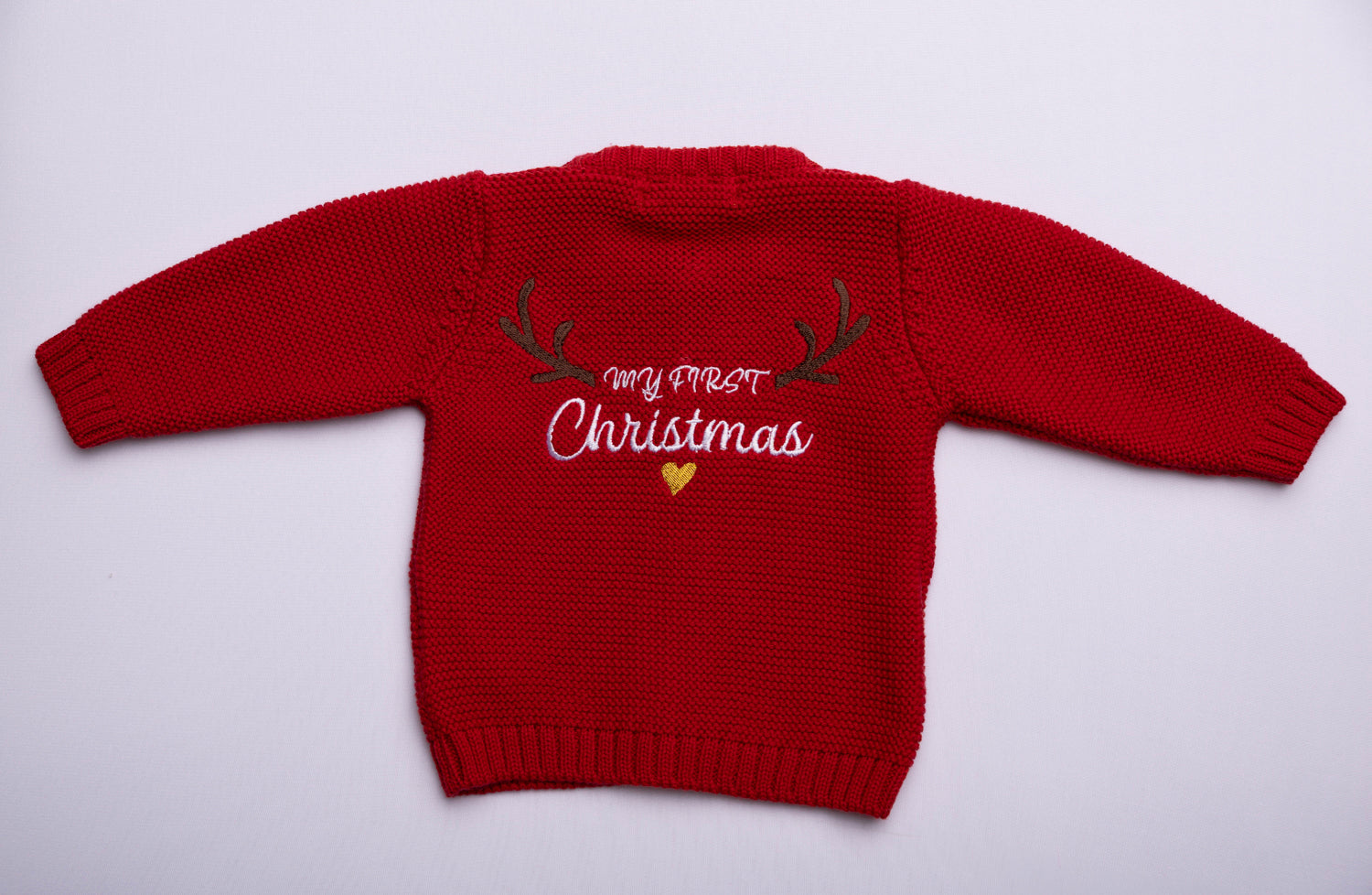 My First Christmas Knitted Cardigan