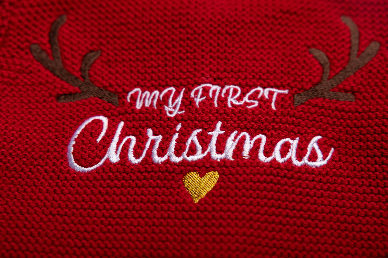 My First Christmas Knitted Cardigan