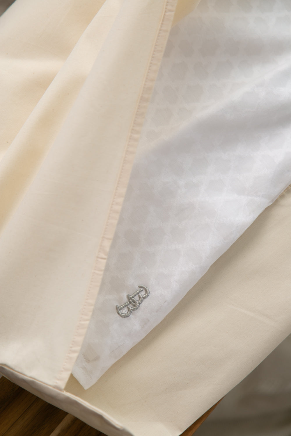 Lattice style organic cotton romper (Oisín)