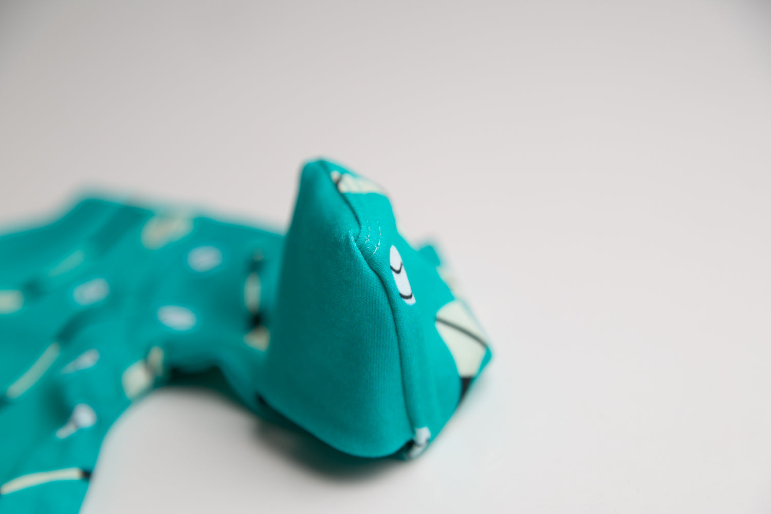 Teal GAA organic cotton ZippyBoo suit