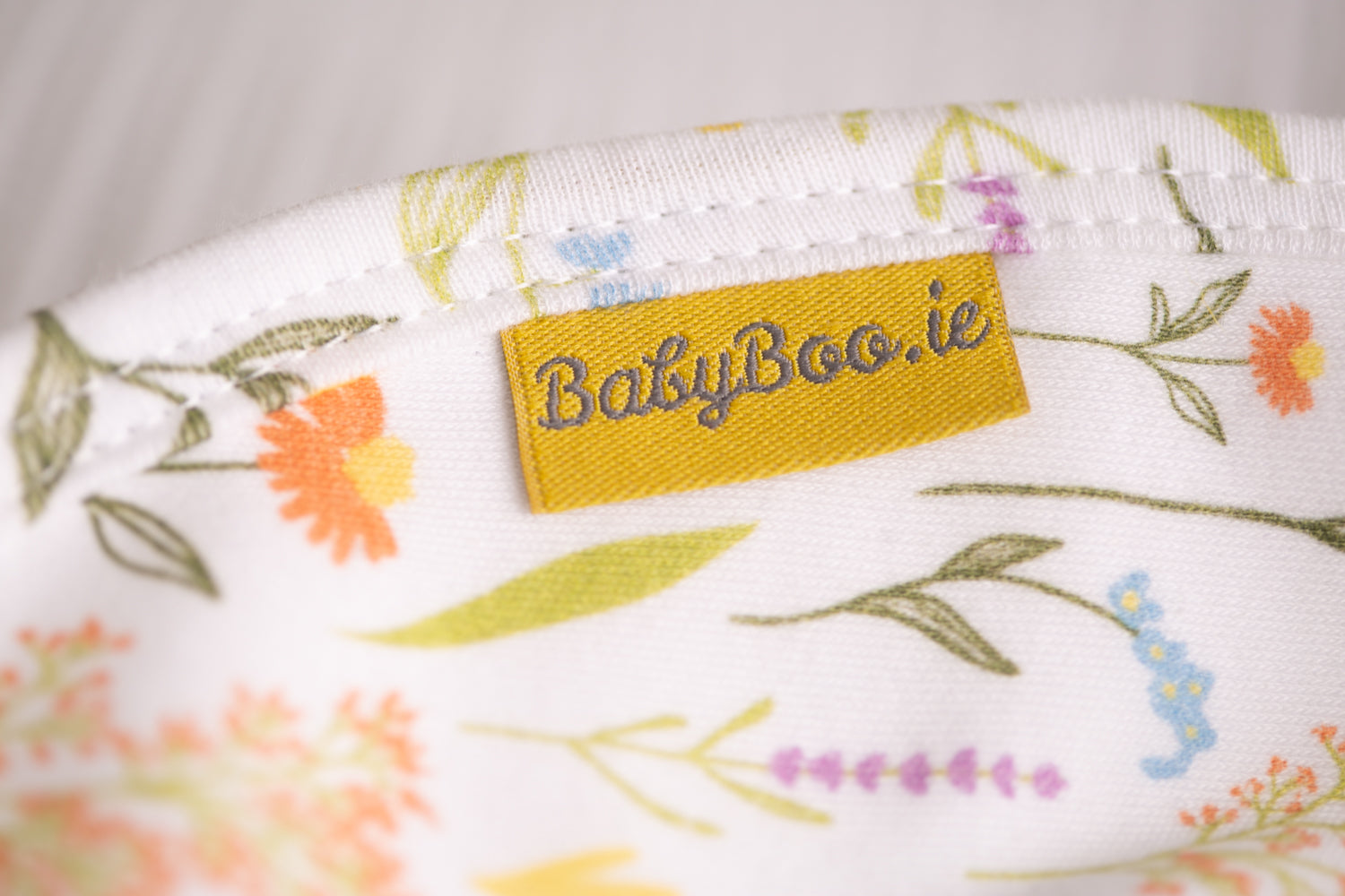 Wildflowers organic cotton LittleBoo baby bib