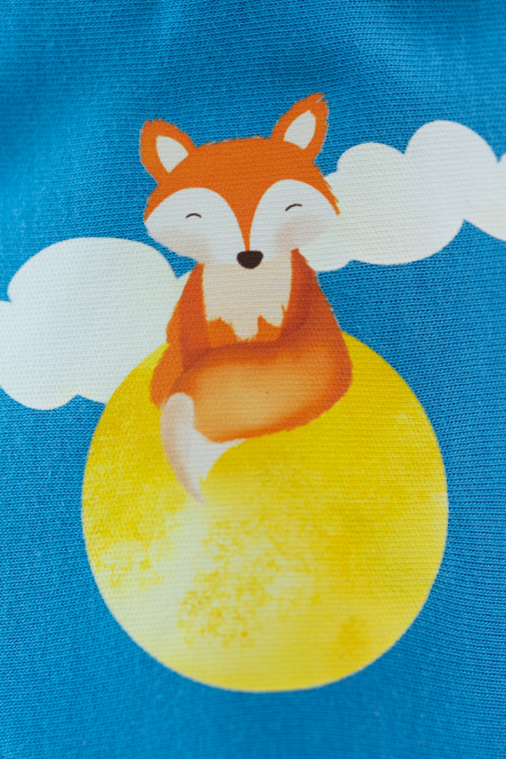 Up in the moon fox organic cotton DribbleBoo bandana bib