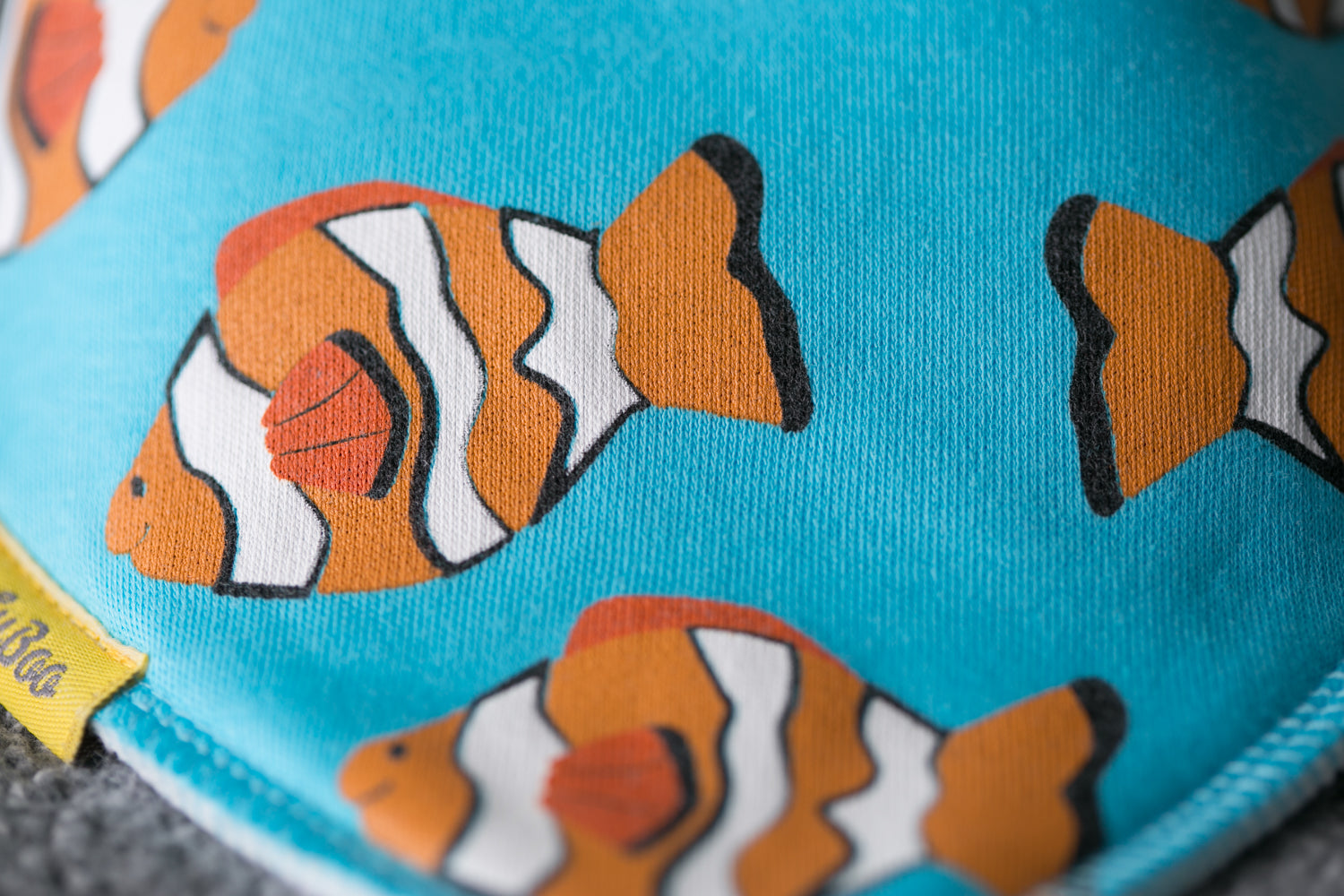 Fishy fishy organic cotton DribbleBoo bandana bib