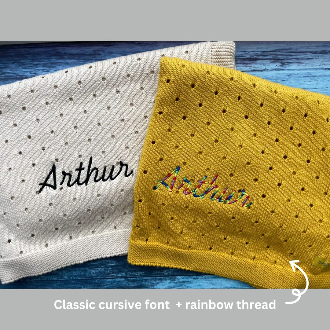 Organic cotton turmeric cellular BlankieBoo