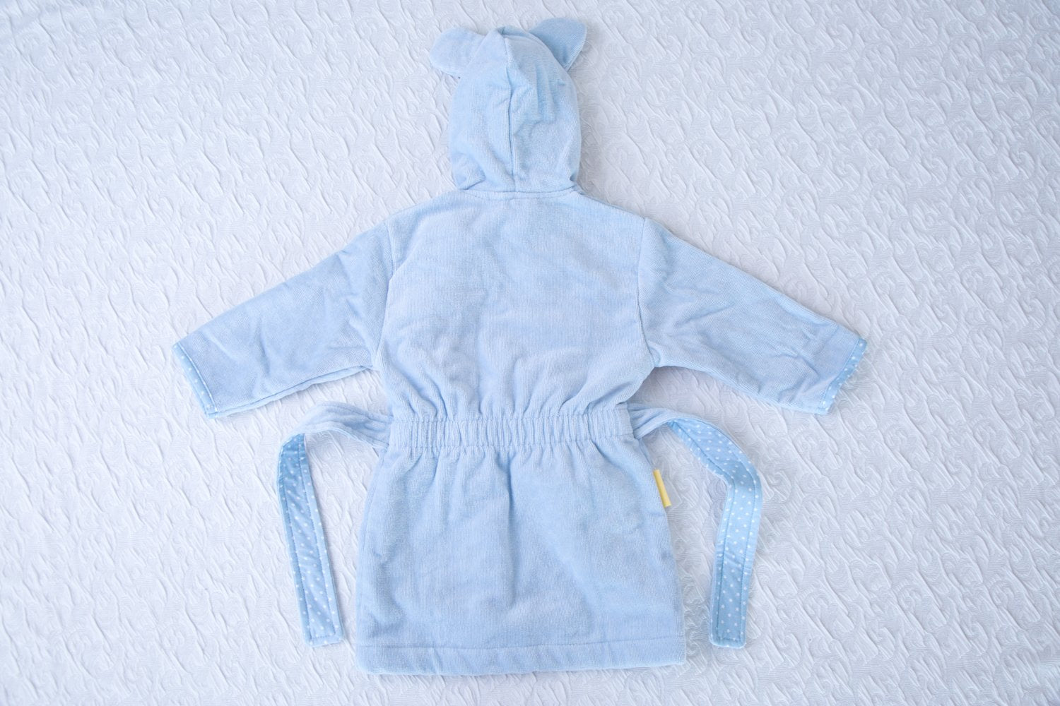 Baby blue with white stars organic cotton CozyBoo robe