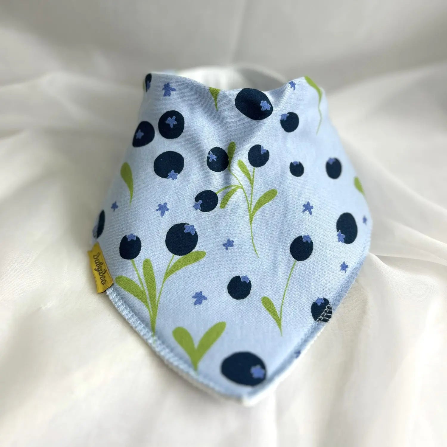 Blue Blueberries Organic Cotton DribbleBoo Bandana bib