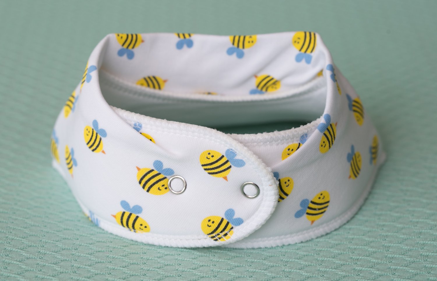 Buzzy bees organic cotton DribbleBoo bandana bib