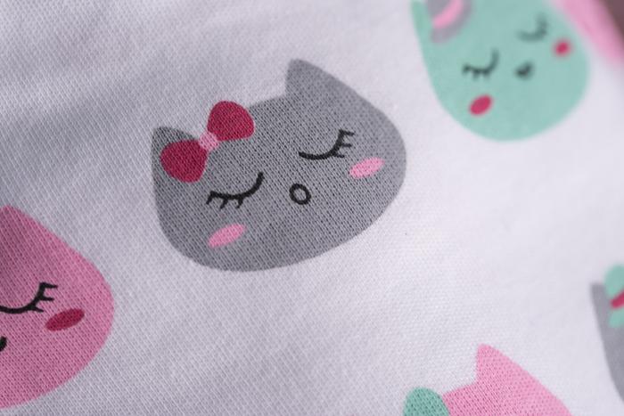 Little kittens organic cotton DribbleBoo bandana bib