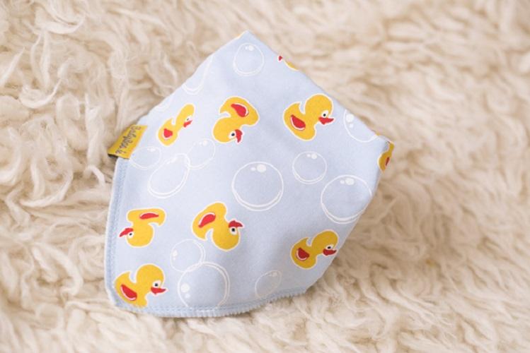 Rubber ducky organic cotton DribbleBoo bandana bib