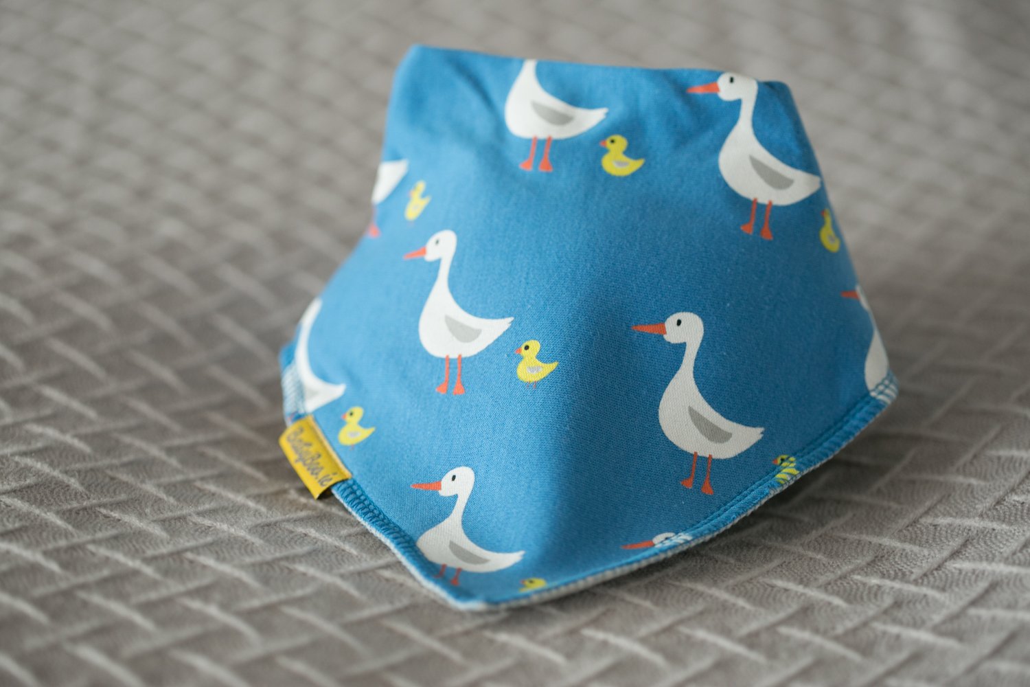 Duckie walks organic cotton DribbleBoo bandana bib