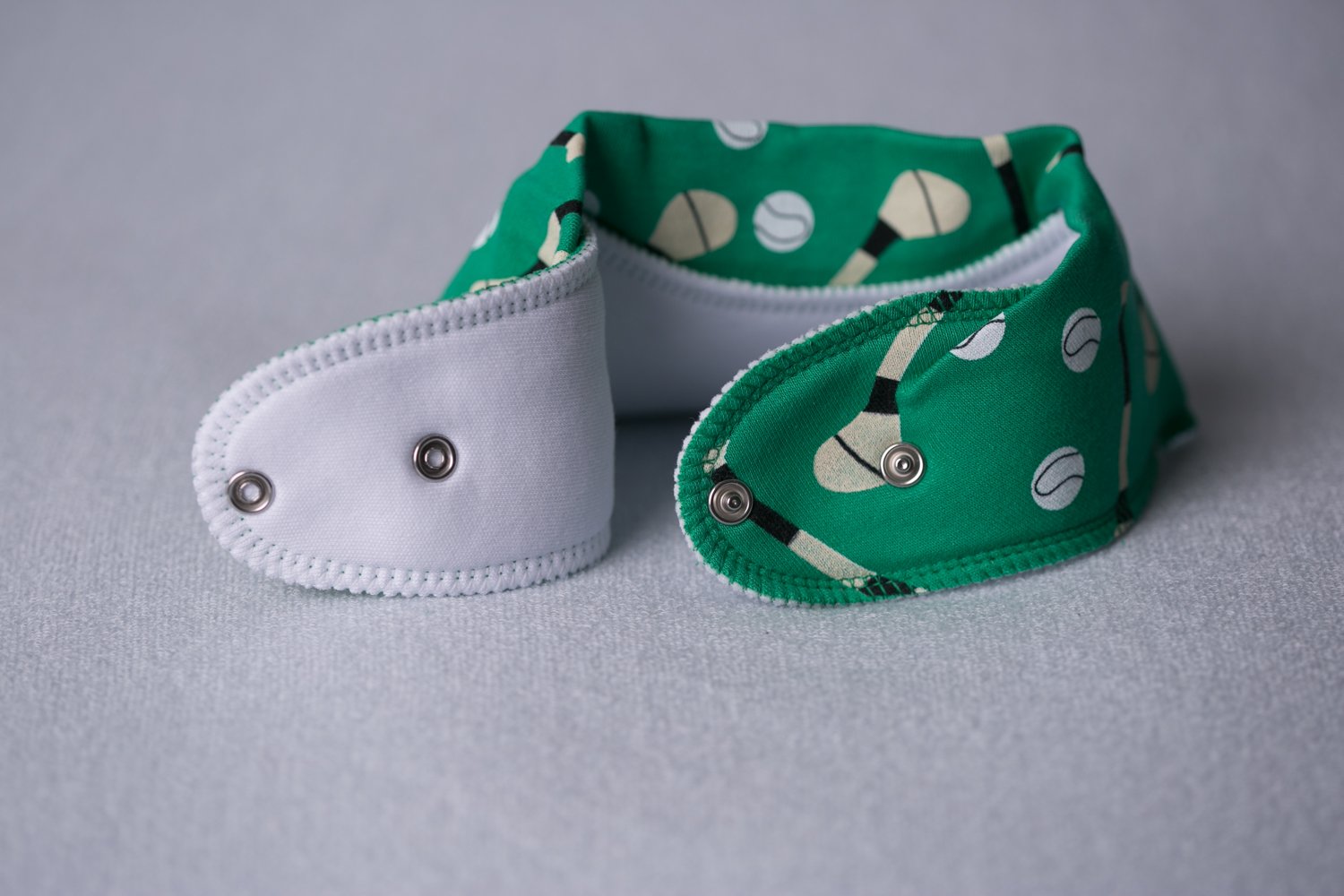 Green GAA mad organic cotton DribbleBoo bandana bib