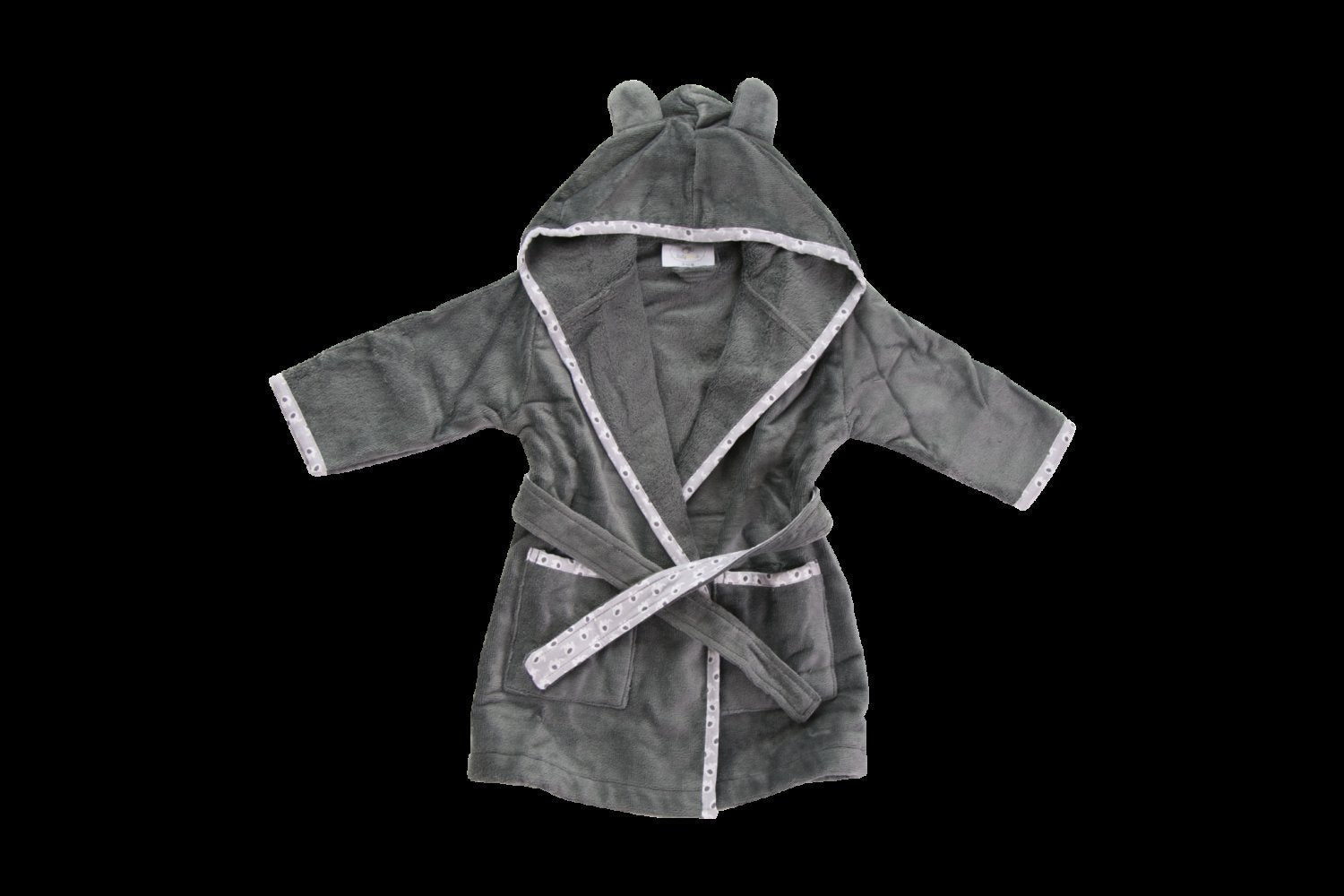 Grey Ellie elephant organic cotton CozyBoo robe
