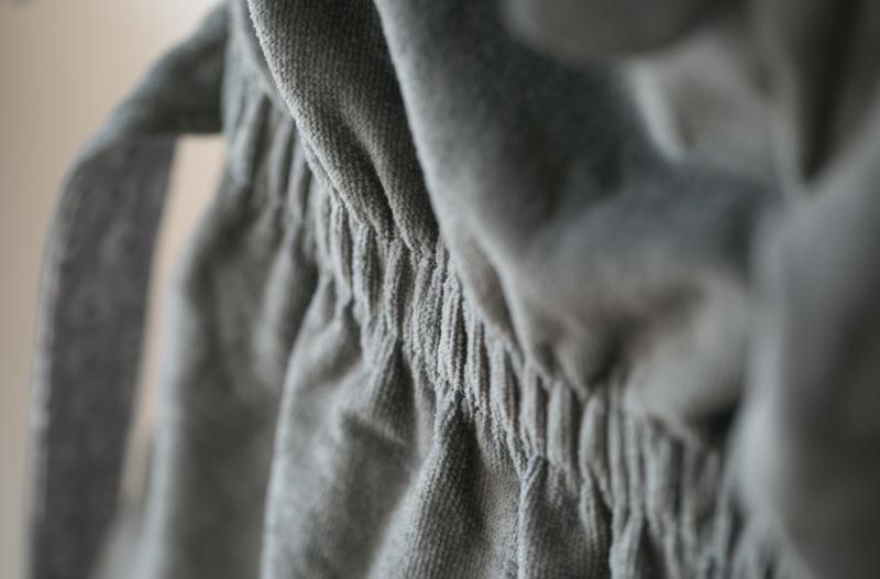 Grey Ellie elephant organic cotton CozyBoo robe