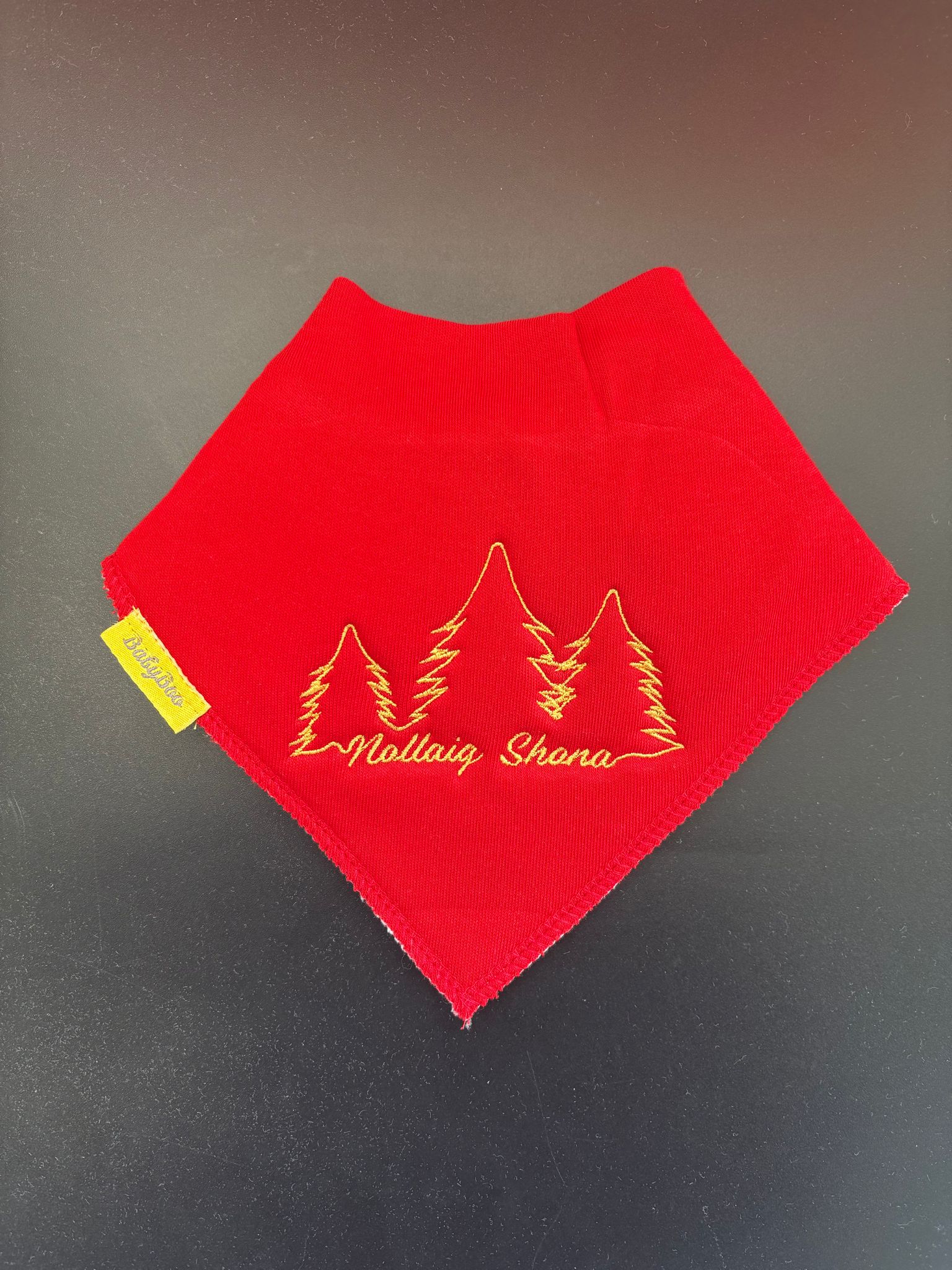 Nollaig Shona organic cotton bandana bib