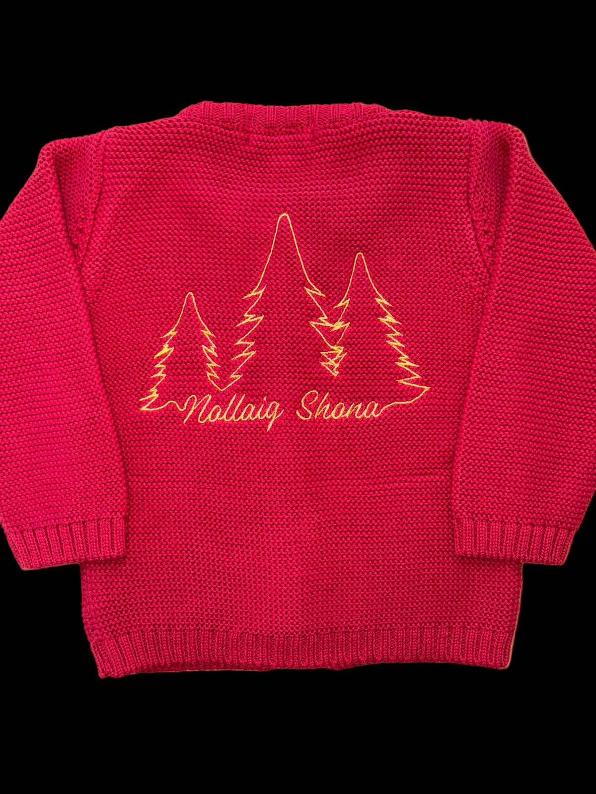 Nollaig Shona Organic Cotton Zipped Cardigan