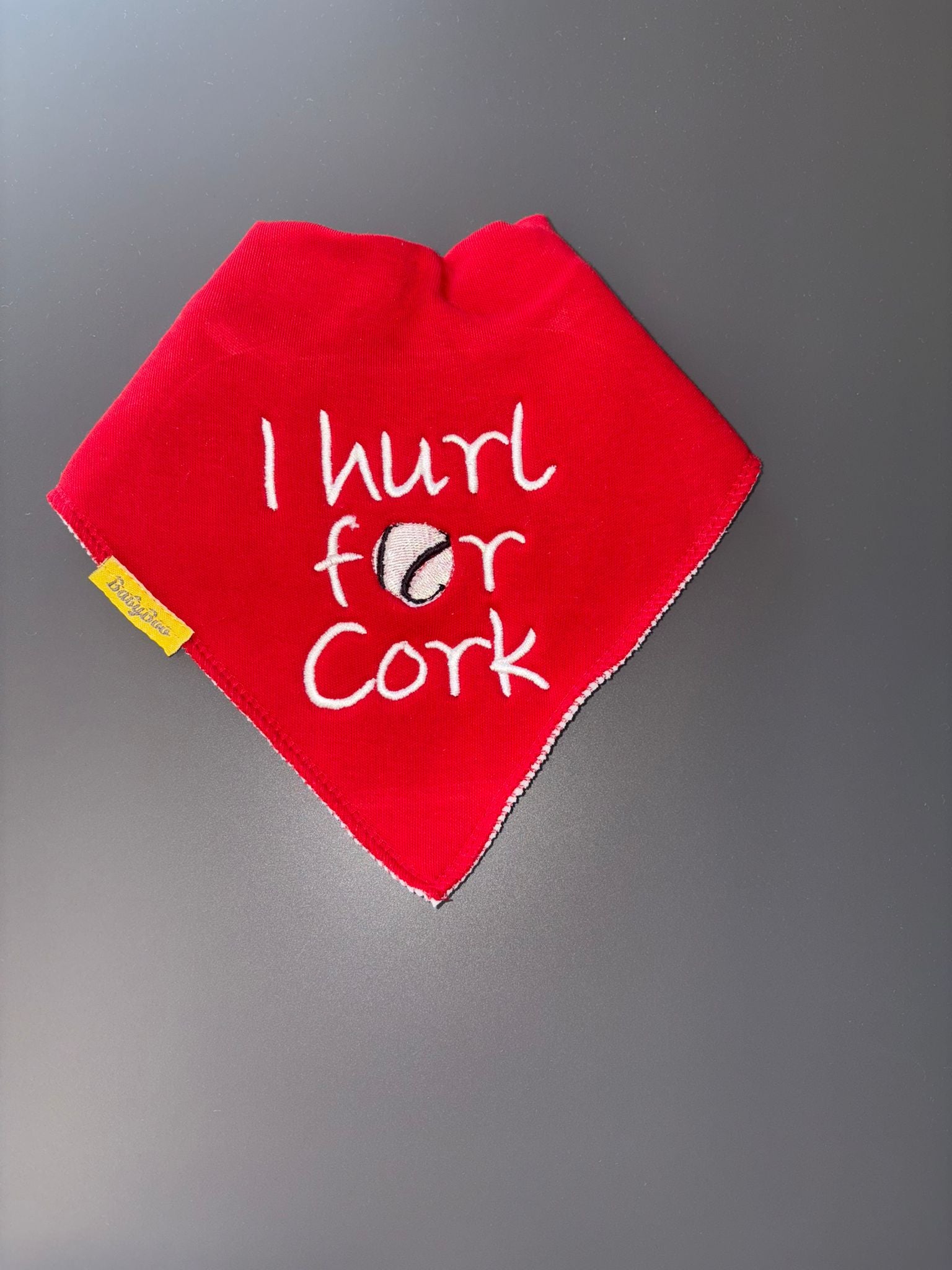 I hurl for... organic cotton DribbleBoo bandana bib