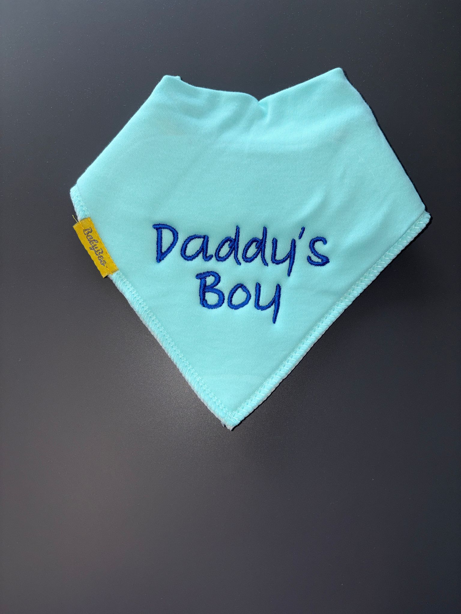 Daddy's Boy organic cotton bandana bib
