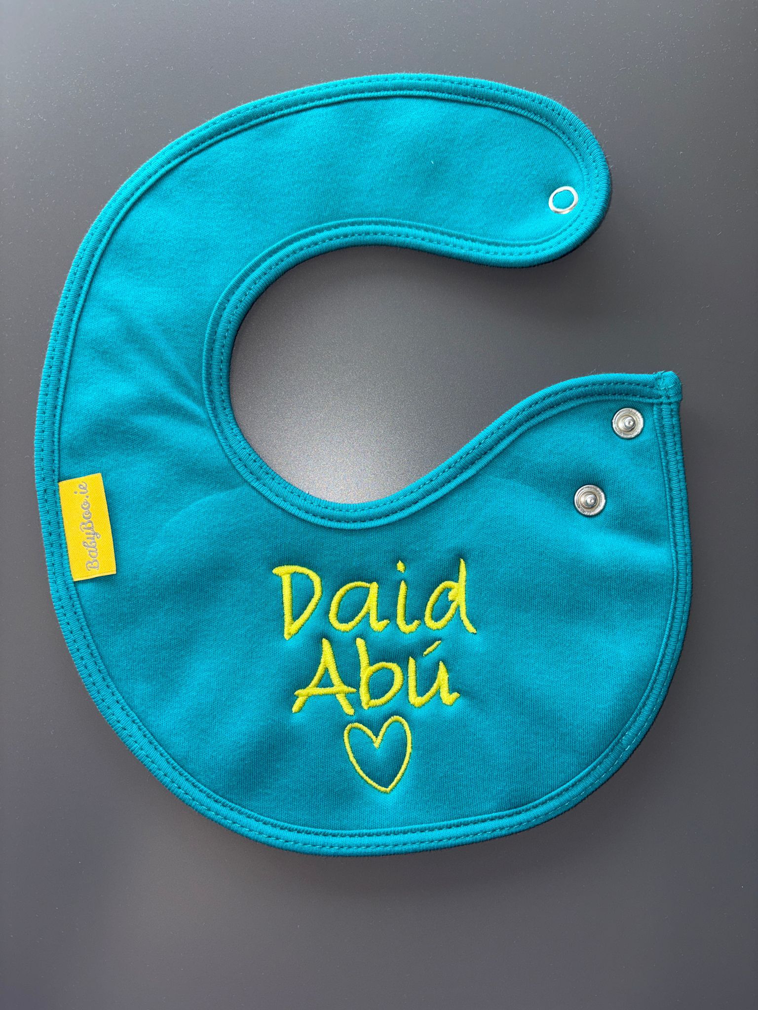 Daid Abú organic cotton LittleBoo newborn bib