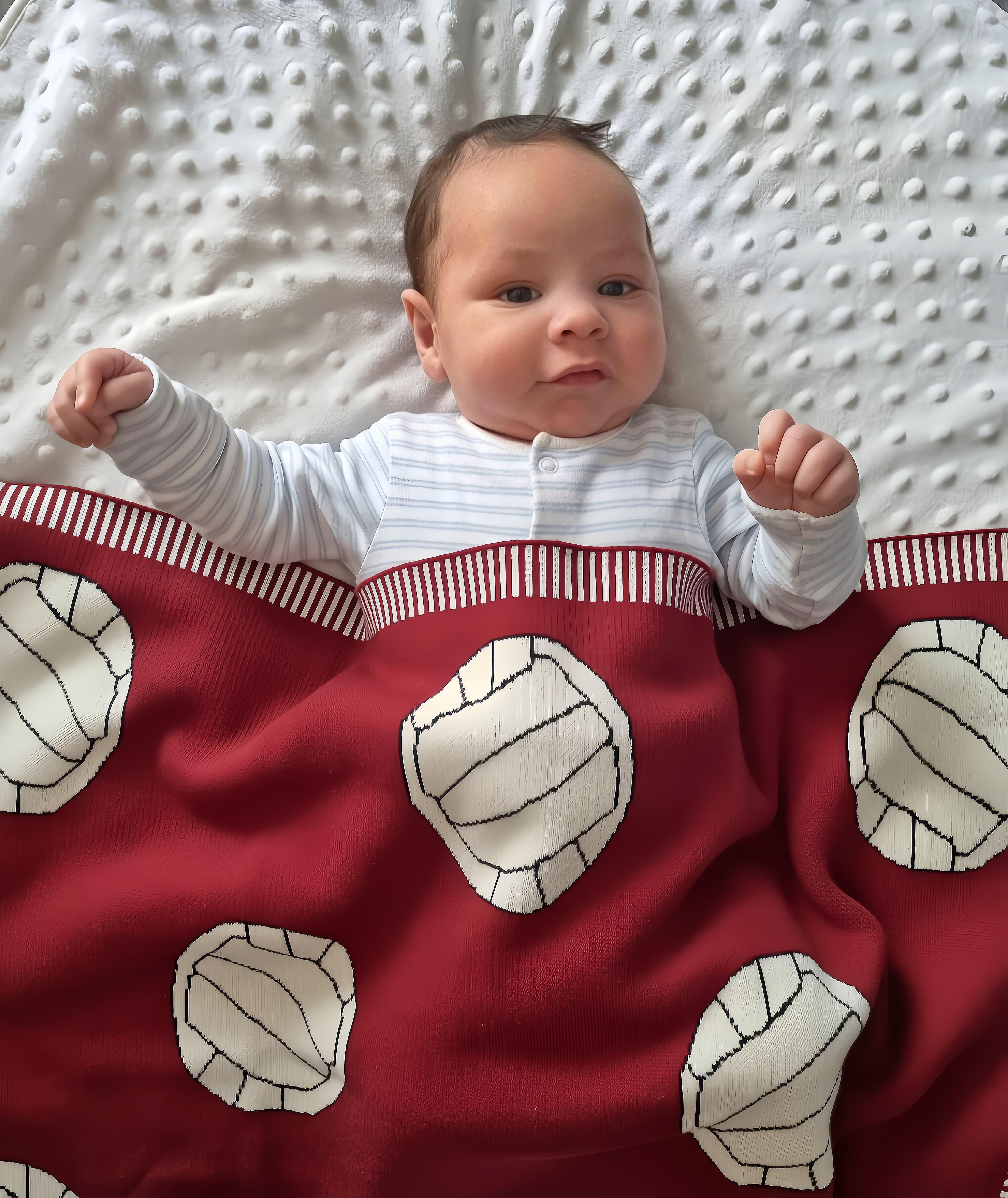 Maroon Gaelic Football Organic Cotton BlankieBoo blanket