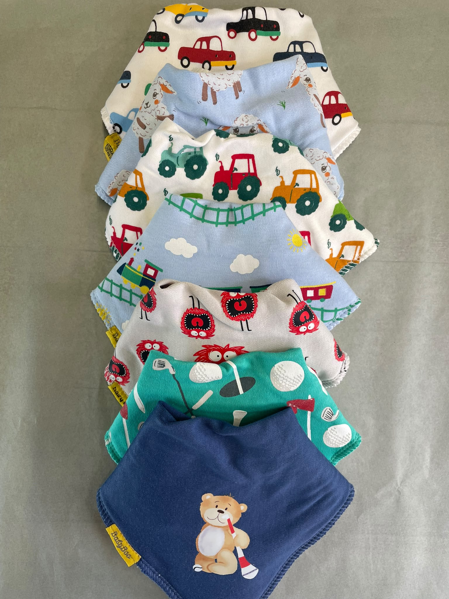 A week of bibs - for little boys