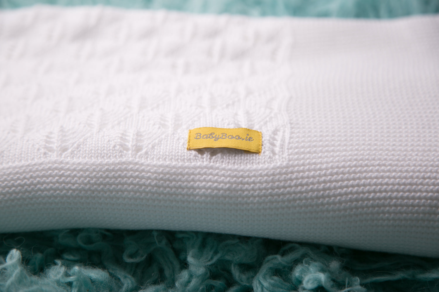 Organic cotton delicate white BlankieBoo